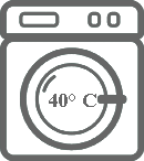 Lavaggio in lavatrice a 40 ° C